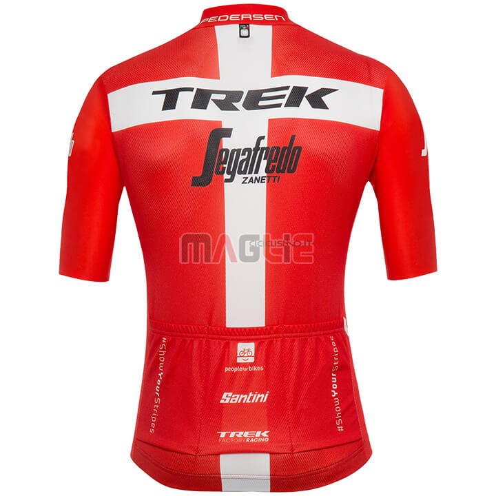 Maglia Trek Segafredo Campione Danimarca Manica Corta 2018